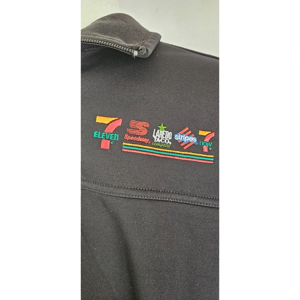 The North Face WindWall Jacket Mens XL Black 7-Eleven Speedway Corporate Logo